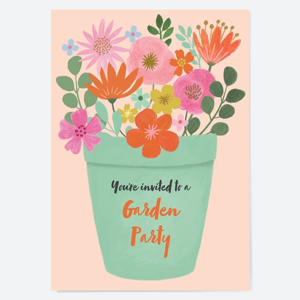 Garden Party Retirement Invitations