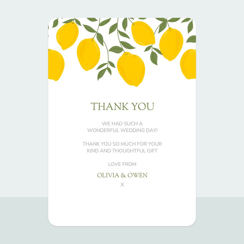 Wedding Thank You Cards