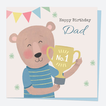 Dotty About Paper Birthday Card Fishing Reel Great Step Dad Card