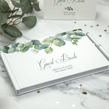 ALBEMARLE modern calligraphy monogram journal · monogram buy crest · calligraphy guest book · wedding guest book · wedding monogram guest book