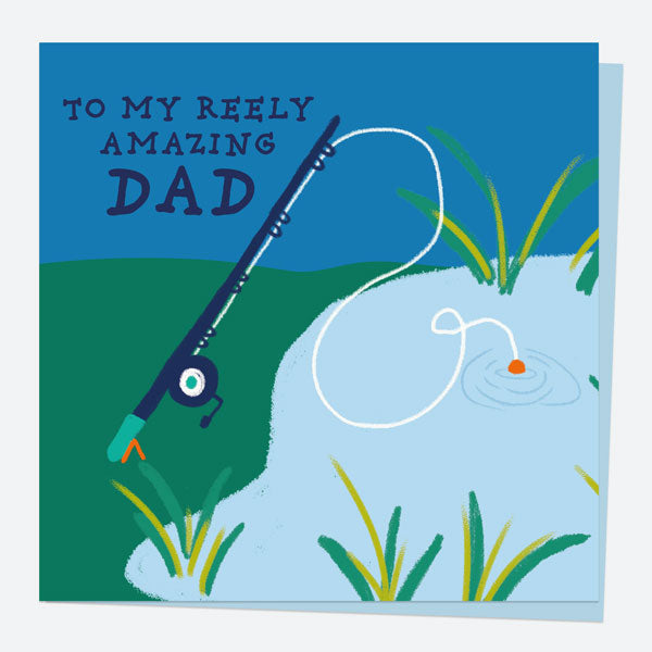 Father's Day - Fishing Lake - Dad - Fast Delivery at Dotty About Paper
