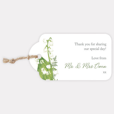 Lily of the Valley Iridescent Favour Tag