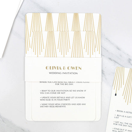 Gatsby - Wedding Invitation & Information Card Suite