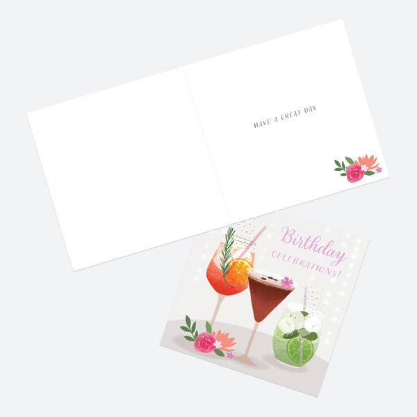 General Birthday Card - Drinks - Cocktails