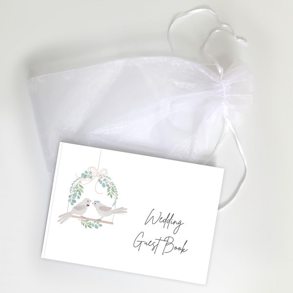 Love Birds & Eucalyptus - Wedding Guest Book