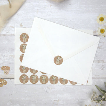 Wax seal stickers - With Love heart wedding envelope seals self adhesive