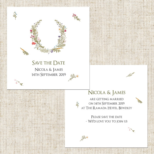 Botanical Garden Save the Date Cards