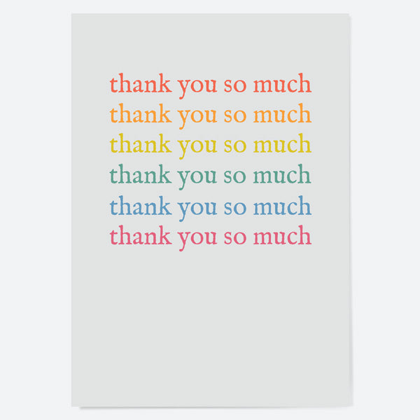 Ready to Write Thank You Open Out Cards - Spot On - Pack of 10