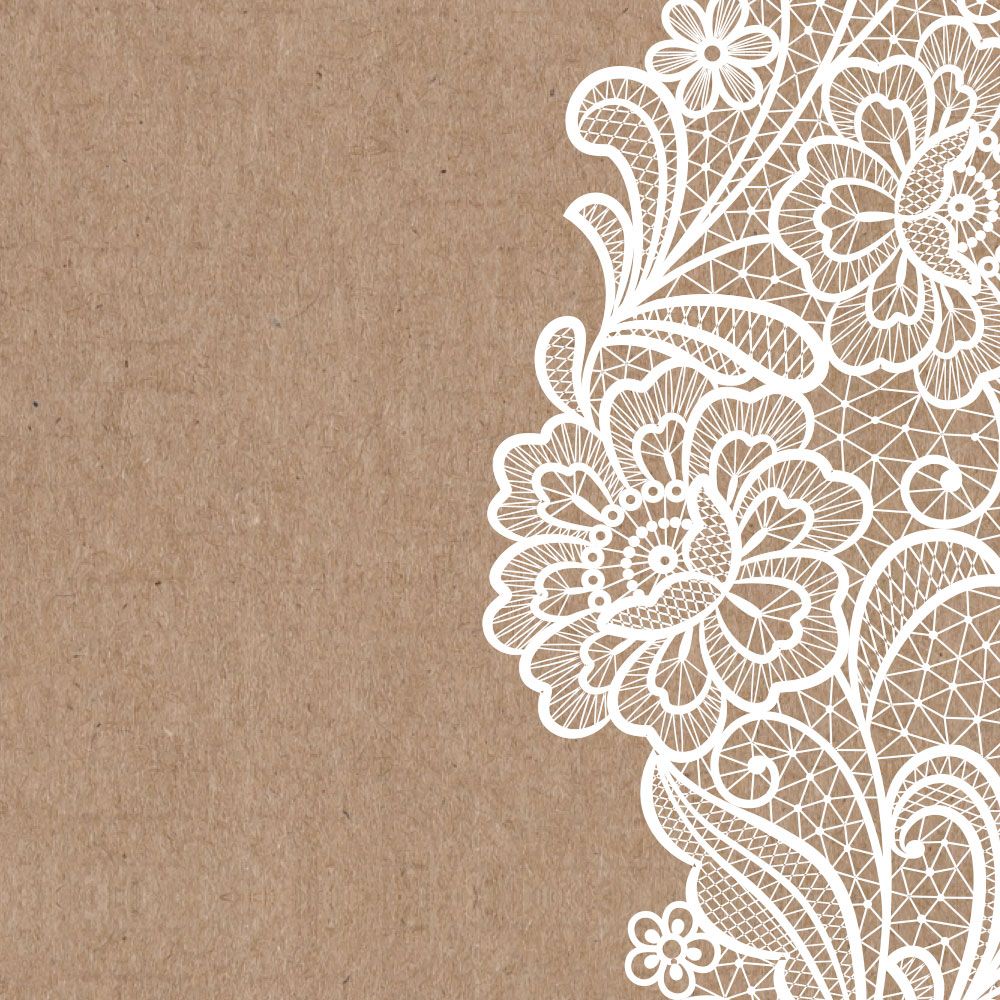 Traditional Rustic Lace - Wedding Invitation & Information Card Suite