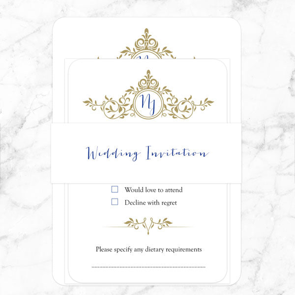 Royal Monogram - Boutique Wedding Invitation & RSVP