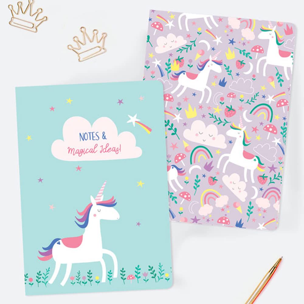 Unicorn Magic - A5 Exercise Books - Pack of 2